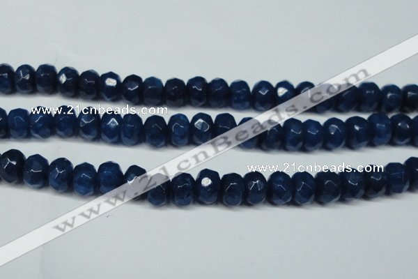 CCN2877 15.5 inches 5*8mm faceted rondelle candy jade beads