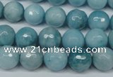 CCN2933 15.5 inches 10mm faceted round candy jade beads