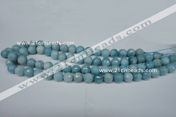 CCN2933 15.5 inches 10mm faceted round candy jade beads