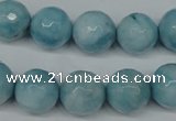 CCN2934 15.5 inches 12mm faceted round candy jade beads wholesale