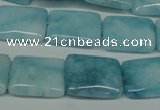 CCN2940 15.5 inches 13*18mm rectangle candy jade beads wholesale