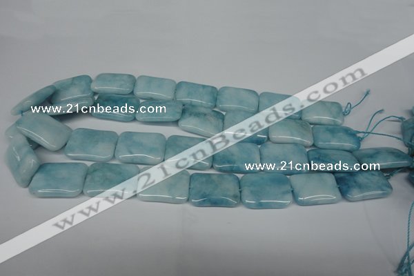 CCN2942 15.5 inches 18*25mm rectangle candy jade beads wholesale