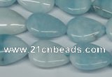 CCN2946 15.5 inches 15*20mm flat teardrop candy jade beads