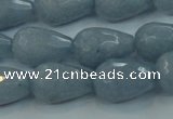 CCN3007 15.5 inches 10*15mm faceted teardrop candy jade beads