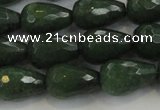 CCN3011 15.5 inches 10*15mm faceted teardrop candy jade beads