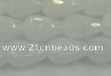 CCN3016 15.5 inches 10*15mm faceted teardrop candy jade beads