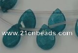 CCN3022 15.5 inches 10*14mm briolette candy jade beads wholesale