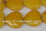 CCN355 15.5 inches 20*20mm faceted heart candy jade beads wholesale