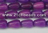 CCN3754 15.5 inches 8*12mm teardrop candy jade beads wholesale