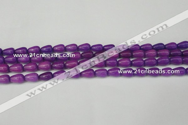 CCN3754 15.5 inches 8*12mm teardrop candy jade beads wholesale