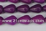 CCN3767 15.5 inches 10*14mm teardrop candy jade beads wholesale