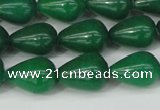 CCN3770 15.5 inches 10*14mm teardrop candy jade beads wholesale