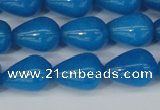 CCN3771 15.5 inches 10*14mm teardrop candy jade beads wholesale