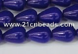 CCN3772 15.5 inches 10*14mm teardrop candy jade beads wholesale