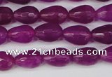 CCN3779 15.5 inches 8*12mm faceted teardrop candy jade beads