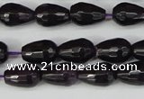 CCN3780 15.5 inches 8*12mm faceted teardrop candy jade beads