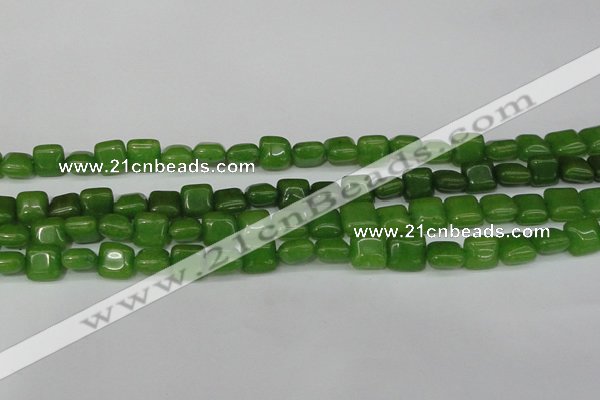 CCN3792 15.5 inches 8*8mm square candy jade beads wholesale