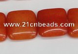 CCN3801 15.5 inches 20*20mm square candy jade beads wholesale