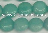 CCN3822 15.5 inches 14mm flat round candy jade beads wholesale