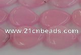 CCN3860 15.5 inches 13*18mm flat teardrop candy jade beads