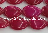 CCN3862 15.5 inches 13*18mm flat teardrop candy jade beads