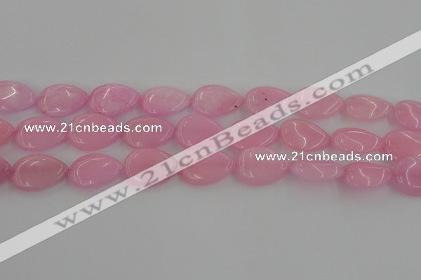 CCN3890 15.5 inches 18*25mm flat teardrop candy jade beads