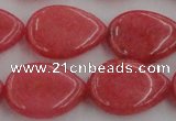 CCN3891 15.5 inches 18*25mm flat teardrop candy jade beads
