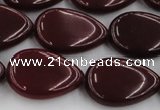 CCN3895 15.5 inches 18*25mm flat teardrop candy jade beads