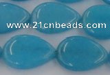 CCN3901 15.5 inches 18*25mm flat teardrop candy jade beads