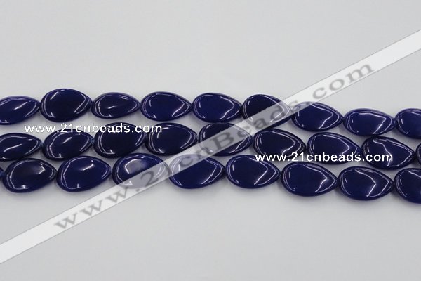 CCN3903 15.5 inches 18*25mm flat teardrop candy jade beads