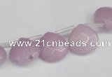 CCN3910 Top-drilled 13*13mm briolette candy jade beads wholesale