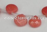 CCN3912 Top-drilled 13*13mm briolette candy jade beads wholesale