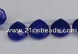 CCN3921 Top-drilled 13*13mm briolette candy jade beads wholesale