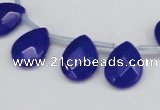 CCN3940 Top-drilled 12*15mm briolette candy jade beads wholesale