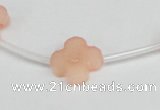 CCN3945 15.5 inches 15mm carved flower candy jade beads wholesale