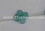 CCN3948 15.5 inches 15mm carved flower candy jade beads wholesale