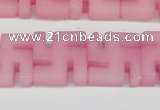 CCN3955 15.5 inches 20*20mm svastika candy jade beads wholesale