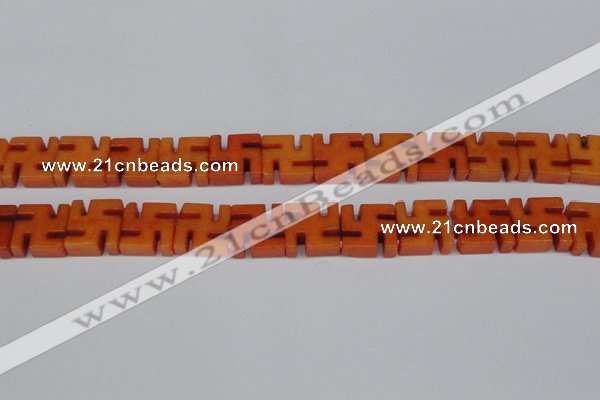 CCN3957 15.5 inches 20*20mm svastika candy jade beads wholesale