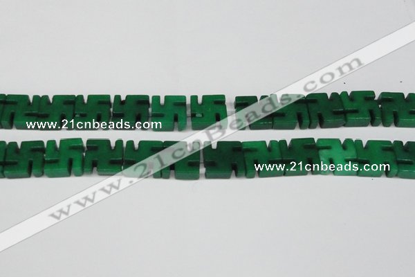 CCN3965 15.5 inches 20*20mm svastika candy jade beads wholesale