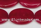 CCN3988 15.5 inches 30*40mm oval candy jade beads wholesale