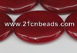 CCN3989 15.5 inches 30*40mm oval candy jade beads wholesale