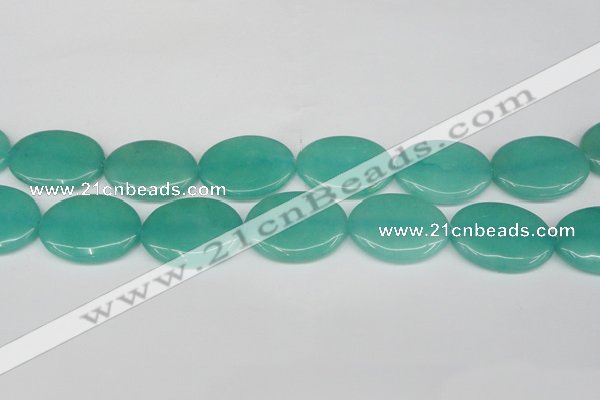 CCN3993 15.5 inches 30*40mm oval candy jade beads wholesale