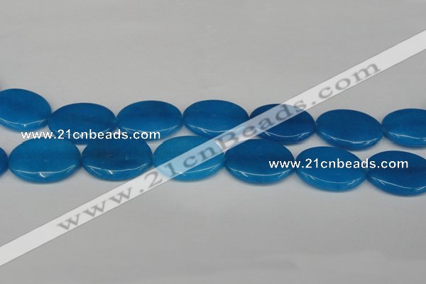 CCN3994 15.5 inches 30*40mm oval candy jade beads wholesale