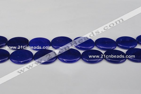 CCN3995 15.5 inches 30*40mm oval candy jade beads wholesale