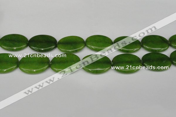 CCN3996 15.5 inches 30*40mm oval candy jade beads wholesale