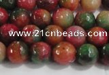 CCN4001 15 inches 6mm faceted round candy jade beads wholesale