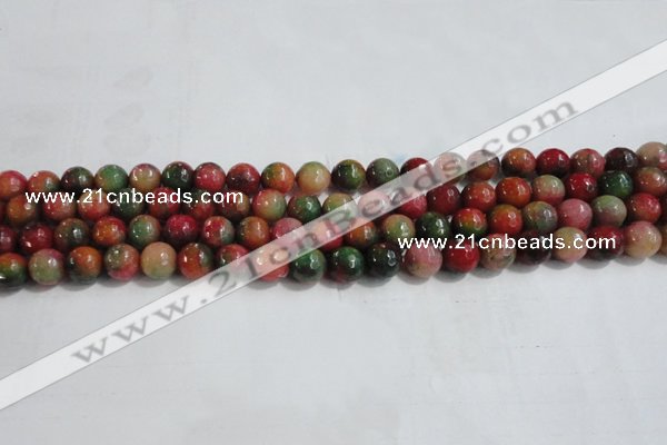 CCN4001 15 inches 6mm faceted round candy jade beads wholesale