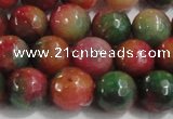 CCN4003 15 inches 10mm faceted round candy jade beads wholesale