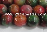 CCN4004 15 inches 12mm faceted round candy jade beads wholesale