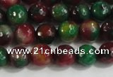 CCN4010 15 inches 6mm faceted round candy jade beads wholesale